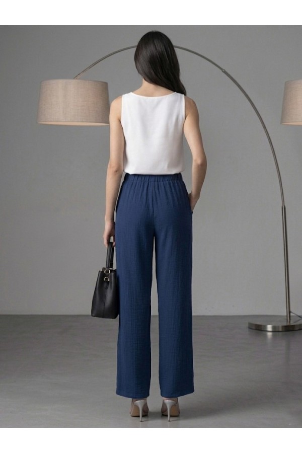 ΠΑΝΤΕΛΟΝΙ ΨΗΛΟΜΕΣΟ LINEN LOOK