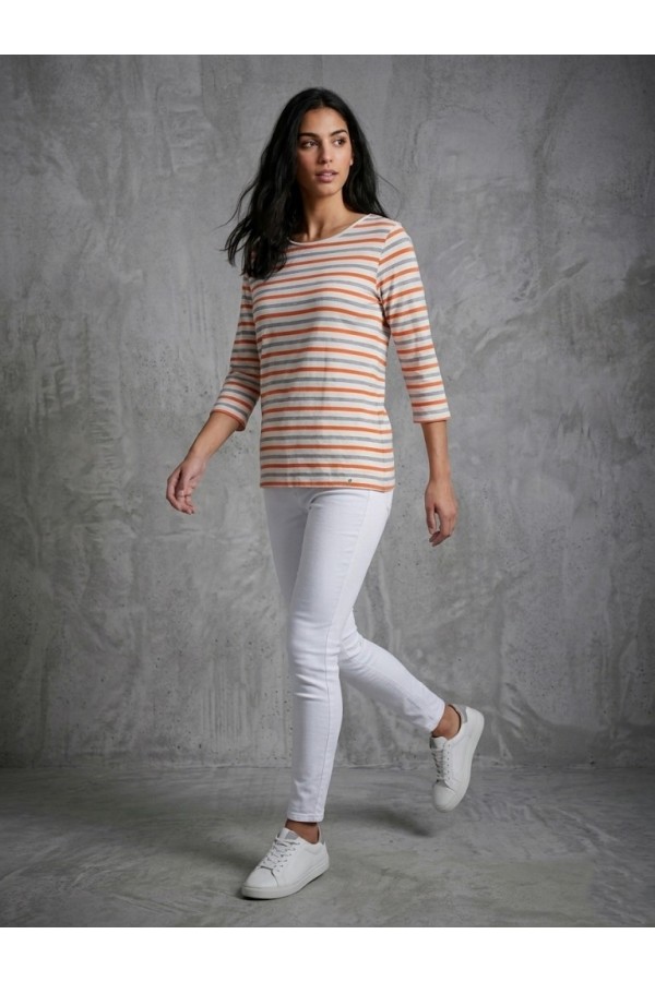 ΜΠΛΟΥΖΑ VISCOSE  ΡΙΓΕ ΜΕ ΜΑΝΙΚΙ 3/4