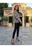 ΜΠΛΟΥΖΑ ANIMAL PRINT LEOPAR ΜΕ ΠΑΓΙΕΤΑ ΚΑΙ ΜΑΝΙΚΙ 3/4