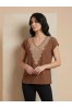 ΜΠΛΟΥΖΑ BOHO STYLE  ΜΕ ΓΕΩΜΕΤΡΙΚΟ ΜΟΤΙΒΟ