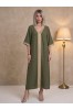 ΦΟΡΕΜΑ ΜΑΞΙ LINEN LOOK ΜΕ CRINCLE ΥΦΗ