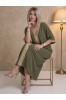 ΦΟΡΕΜΑ ΜΑΞΙ LINEN LOOK ΜΕ CRINCLE ΥΦΗ