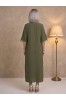 ΦΟΡΕΜΑ ΜΑΞΙ LINEN LOOK ΜΕ CRINCLE ΥΦΗ