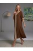 ΦΟΡΕΜΑ ΜΑΞΙ LINEN LOOK ΜΕ CRINCLE ΥΦΗ