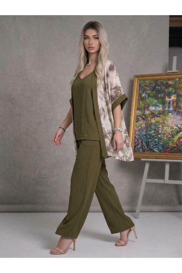 ΣΕΤ ΤΡΙΩΝ ΤΕΜΑΧΙΩΝ ΜΕ FLORAL ΚΙΜΟΝΟ