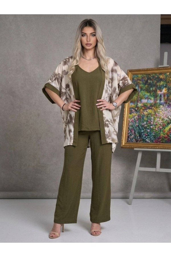 ΣΕΤ ΤΡΙΩΝ ΤΕΜΑΧΙΩΝ ΜΕ FLORAL ΚΙΜΟΝΟ