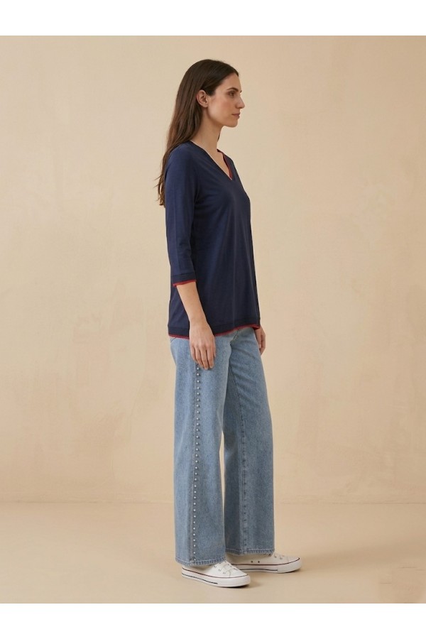 ΜΠΛΟΥΖΑ VISCOSE ΜΕ ΜΙΝΙΚΙ 3/4