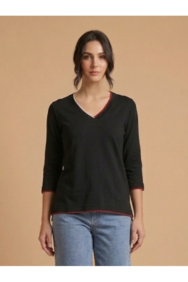ΜΠΛΟΥΖΑ VISCOSE ΜΕ ΜΙΝΙΚΙ 3/4