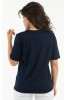 ΜΠΛΟΥΖΑ ΛΑΙΚΟΚΟΨΗ VISCOSE ΜΕ ΣΤΡΑΣ