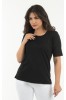ΜΠΛΟΥΖΑ ΛΑΙΚΟΚΟΨΗ VISCOSE ΜΕ ΣΤΡΑΣ