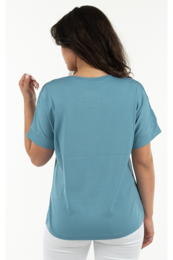 ΜΠΛΟΥΖΑ ΛΑΙΜΟΚΟΨΗ VISCOSE