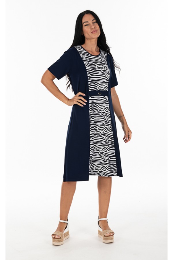 ΦΟΡΕΜΑ MIDI VISCOSE ΔΙΧΡΩΜΟ