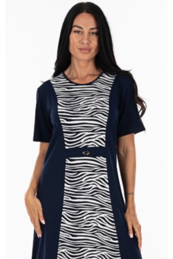 ΦΟΡΕΜΑ MIDI VISCOSE ΔΙΧΡΩΜΟ