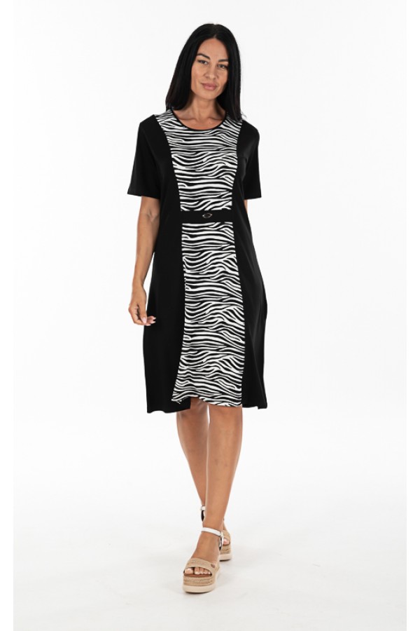 ΦΟΡΕΜΑ MIDI VISCOSE ΔΙΧΡΩΜΟ