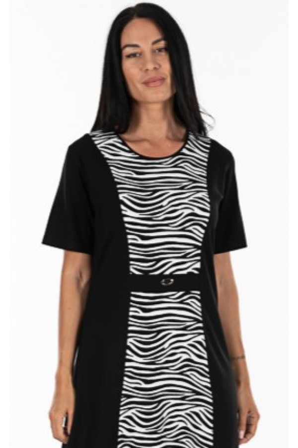 ΦΟΡΕΜΑ MIDI VISCOSE ΔΙΧΡΩΜΟ