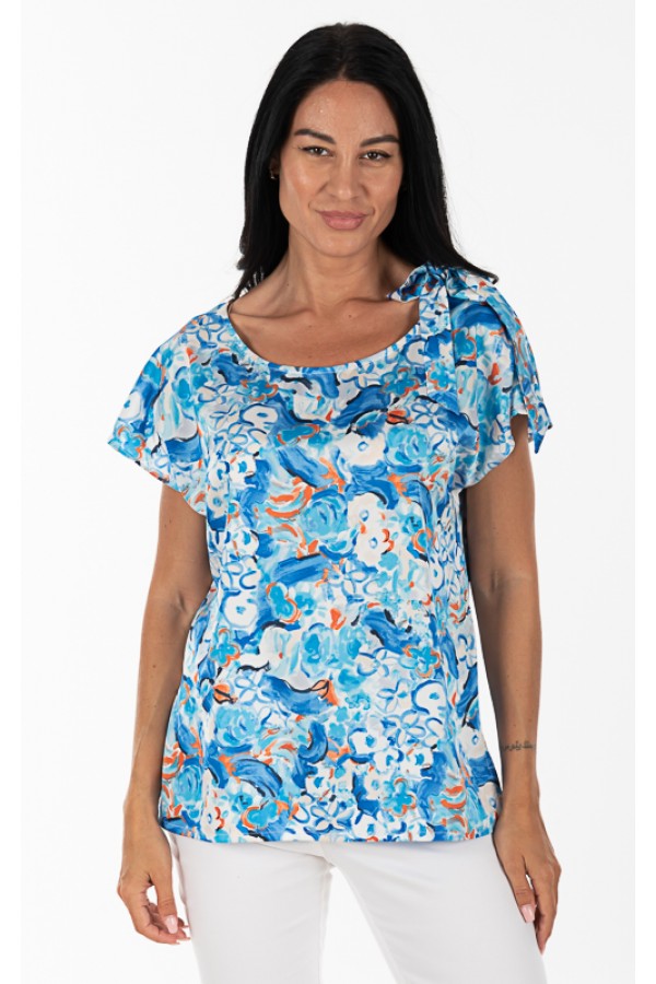 ΜΠΛΟΥΖΑ FLORAL ΛΑΙΜΟΚΟΨΗ