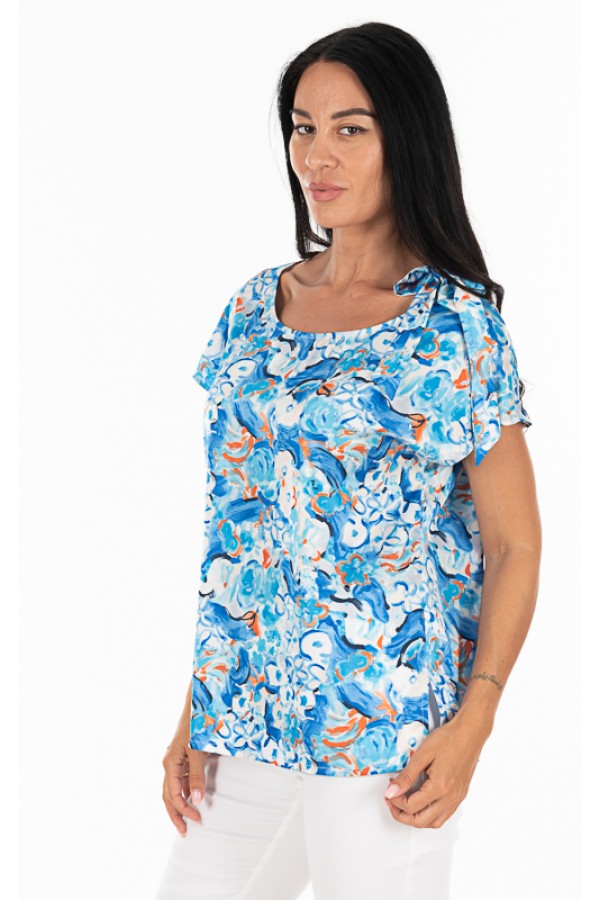 ΜΠΛΟΥΖΑ FLORAL ΛΑΙΜΟΚΟΨΗ