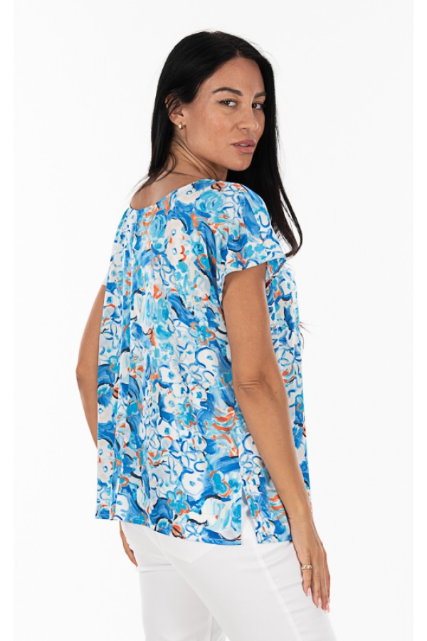 ΜΠΛΟΥΖΑ FLORAL ΛΑΙΜΟΚΟΨΗ
