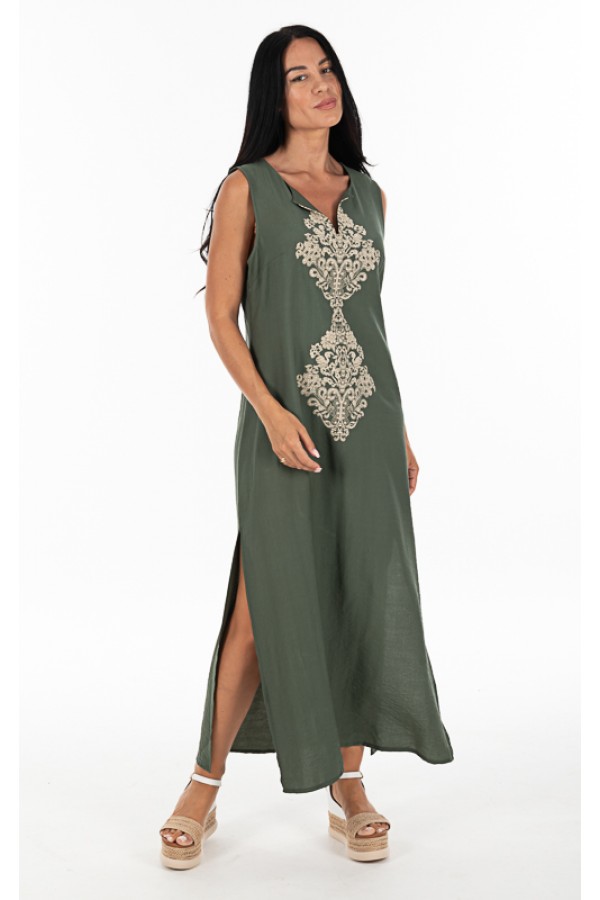 ΚΑΦΤΑΝΙ VISCOSE LINEN LOOK ΜΕ ΤΥΠΩΜΑ