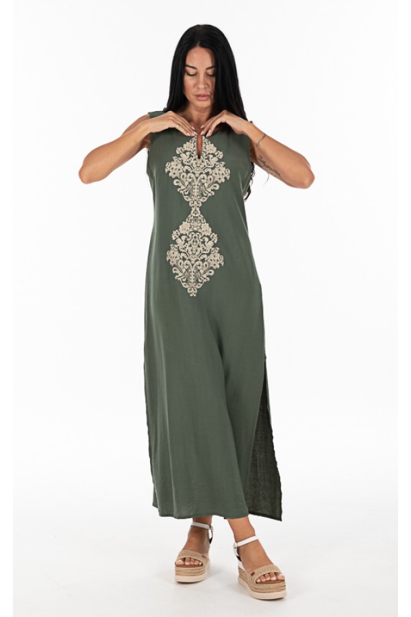 ΚΑΦΤΑΝΙ VISCOSE LINEN LOOK ΜΕ ΤΥΠΩΜΑ