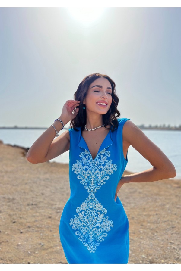 ΚΑΦΤΑΝΙ VISCOSE LINEN LOOK ΜΕ ΤΥΠΩΜΑ