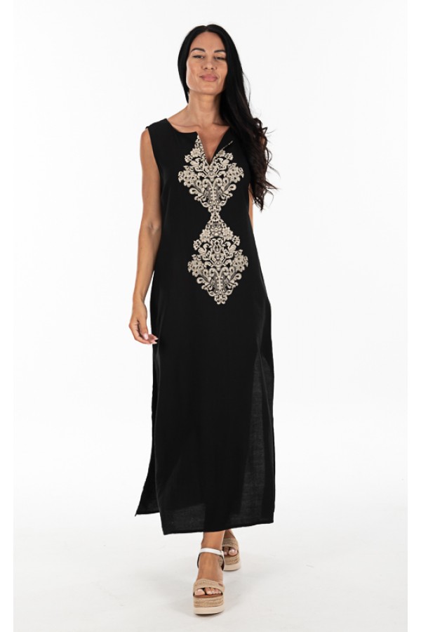 ΚΑΦΤΑΝΙ VISCOSE LINEN LOOK ΜΕ ΤΥΠΩΜΑ