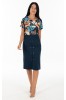 ΜΠΛΟΥΖΑ FLORAL LINEN LOOK ΛΑΙΜΟΚΟΨΗ