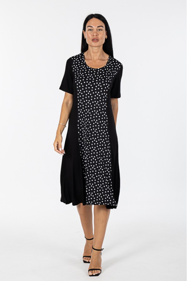 ΦΟΡΕΜΑ MIDI VISCOSE ΔΙΧΡΩΜΟ