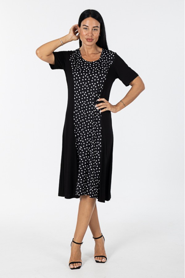 ΦΟΡΕΜΑ MIDI VISCOSE ΔΙΧΡΩΜΟ