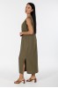 ΦΟΡΕΜΑ ΜΑΞΙ LINEN LOOK ΜΕ ΚΕΝΤΗΜΑ