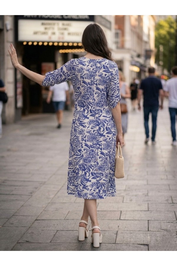 ΦΟΡΕΜΑ ΒΑΜΒΑΚΕΡΟ ΣΕΜΙΖΙΕ RETRO PRINT