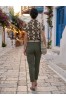 ΜΠΛΟΥΖΑ VISCOSE FLORAL ΜΕ ΧΡΥΣΟ ΚΟΥΜΠΙ