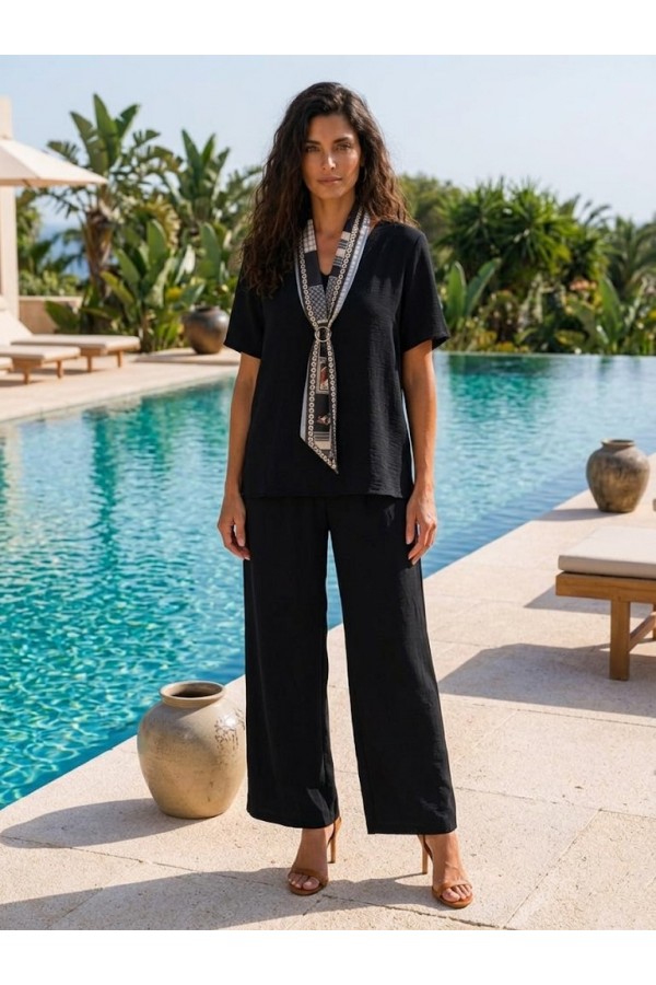 ΣΕΤ RESORT LOOK ΜΕ ΓΡΑΒΑΤΑ