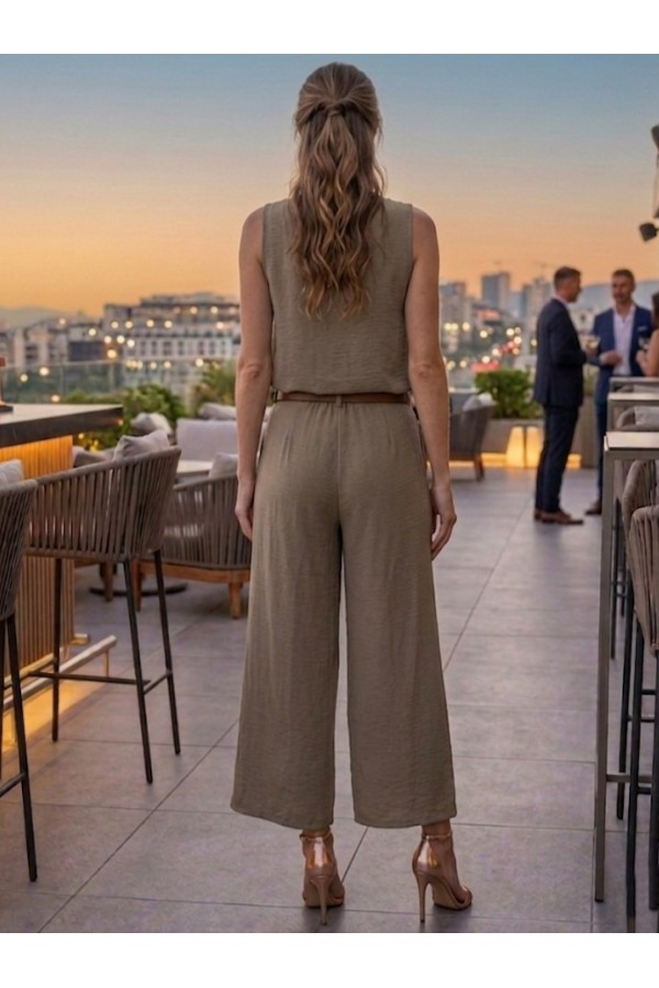 ΣΕΤ ME ΚΟΛΙΕ  ( ΜΠΛΟΥΖΑ-ΠΑΝΤΕΛΟΝΑ CROP)
