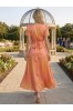 ΦΟΡΕΜΑ MAXI ΚΡΟΥΑΖΕ FLORAL SATIN LOOK