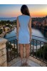 ΦΟΡΕΜΑ COCTAIL  ΜΕ ΠΕΡΛΕΣ ΣΤΟ ΛΑΙΜΟ ΑΜΑΝΙΚΟ