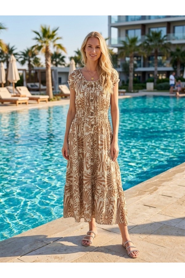 ΦΟΡΕΜΑ ΒΑΜΒΑΚΕΡΟ OFF-SHOULDER ΛΑΙΜΟΚΟΨΗ