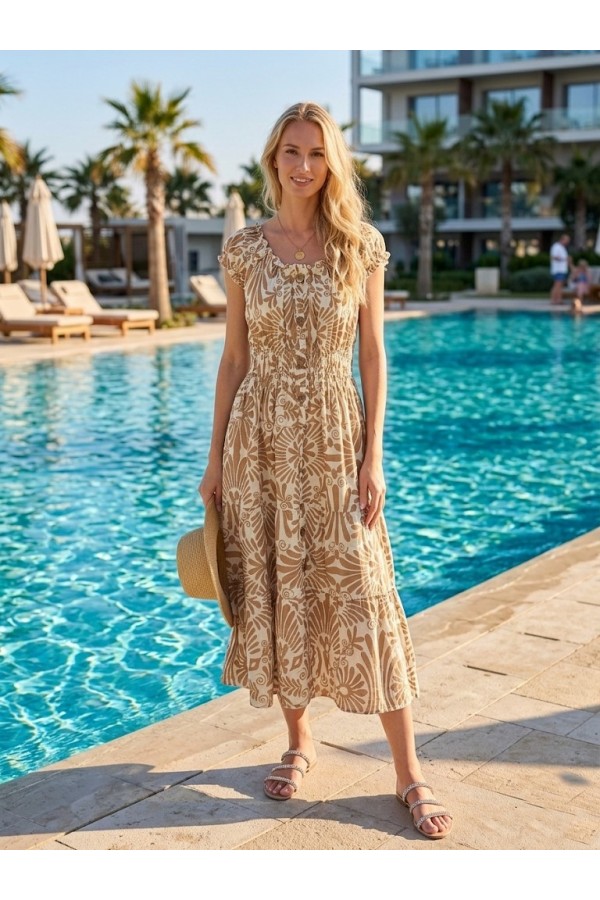 ΦΟΡΕΜΑ ΒΑΜΒΑΚΕΡΟ OFF-SHOULDER ΛΑΙΜΟΚΟΨΗ