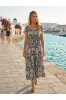 ΦΟΡΕΜΑ ΒΑΜΒΑΚΕΡΟ OFF-SHOULDER ΛΑΙΜΟΚΟΨΗ
