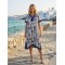ΦΟΡΕΜΑ MIDI RESORT ΜΕ PRINT ΟΜΟΚΕΝΤΡΕΣ ΓΡΑΜΜΕΣ
