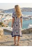 ΦΟΡΕΜΑ MIDI RESORT ΜΕ PRINT ΟΜΟΚΕΝΤΡΕΣ ΓΡΑΜΜΕΣ