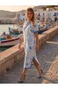 ΦΟΡΕΜΑ MIDI RESORT ΜΕ PRINT ΟΜΟΚΕΝΤΡΕΣ ΓΡΑΜΜΕΣ