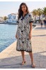 ΦΟΡΕΜΑ MIDI RESORT ΜΕ PRINT ΟΜΟΚΕΝΤΡΕΣ ΓΡΑΜΜΕΣ