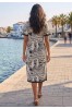 ΦΟΡΕΜΑ MIDI RESORT ΜΕ PRINT ΟΜΟΚΕΝΤΡΕΣ ΓΡΑΜΜΕΣ