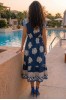 ΦΟΡΕΜΑ FLORAL ETHNIC ΜΕ ΛΑΣΤΙΧΟ ΣΤΗΝ ΜΕΣΗ
