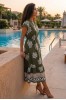 ΦΟΡΕΜΑ FLORAL ETHNIC ΜΕ ΛΑΣΤΙΧΟ ΣΤΗΝ ΜΕΣΗ