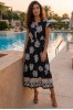 ΦΟΡΕΜΑ FLORAL ETHNIC ΜΕ ΛΑΣΤΙΧΟ ΣΤΗΝ ΜΕΣΗ