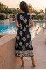 ΦΟΡΕΜΑ FLORAL ETHNIC ΜΕ ΛΑΣΤΙΧΟ ΣΤΗΝ ΜΕΣΗ