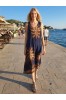 ΦΟΡΕΜΑ MAXI ETHNIC ΑΜΑΝΙΚΟ ΓΡΑΜΜΗ ΑΛΦΑ