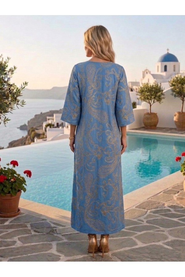 ΚΑΦΤΑΝΙ RESORT ΧΡΥΣΟ ΣΧΕΔΙΟ PAISLEY